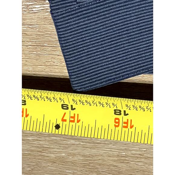 Travis Mathew Mens Golf Shorts Lightweight Blue Stretch Poly Spandex Stripes EUC - Picture 5 of 7